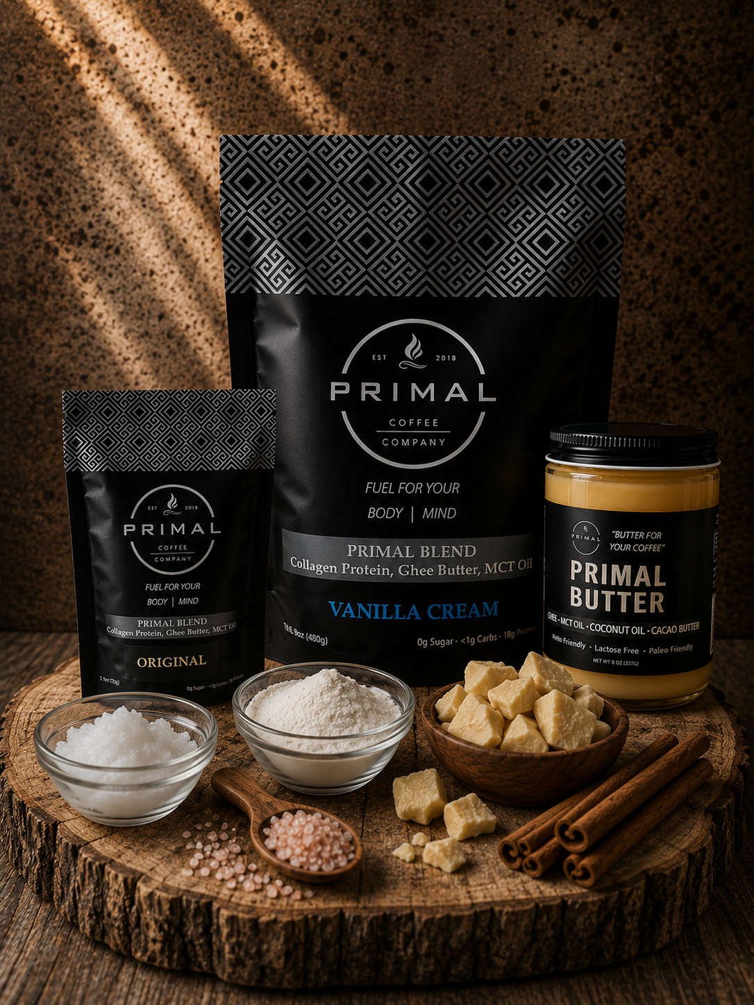 Primal Blend Full Size Bag + Primal Blend Single Serving 5-Pack + Primal Butter