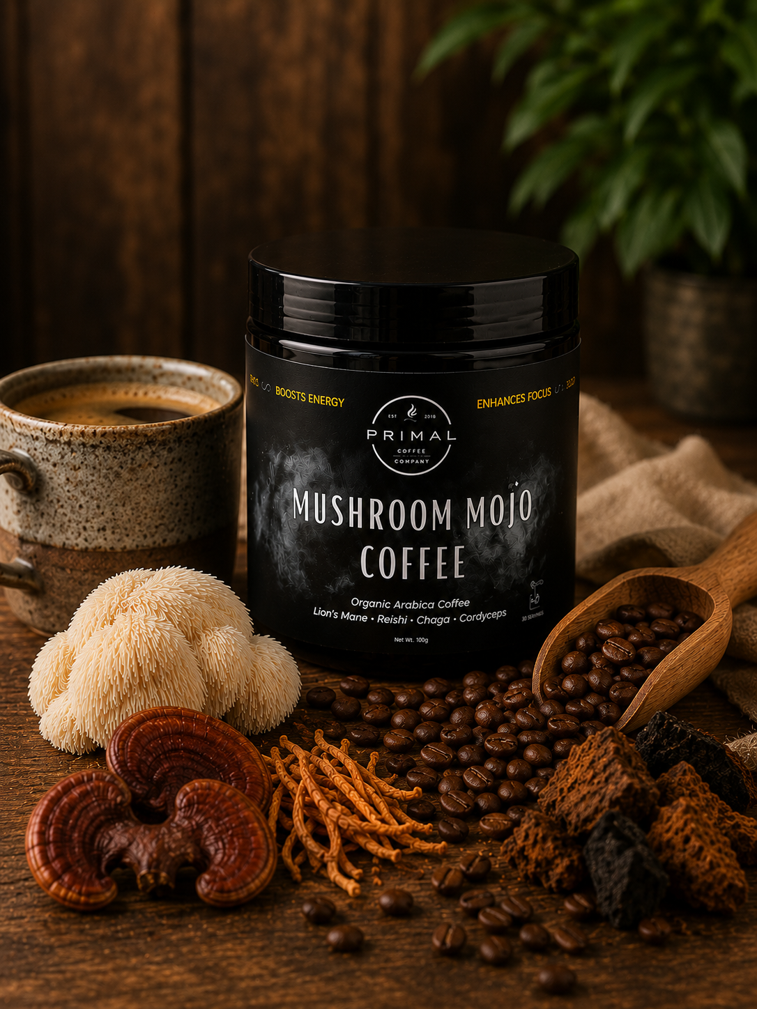 Mushroom Mojo Coffee