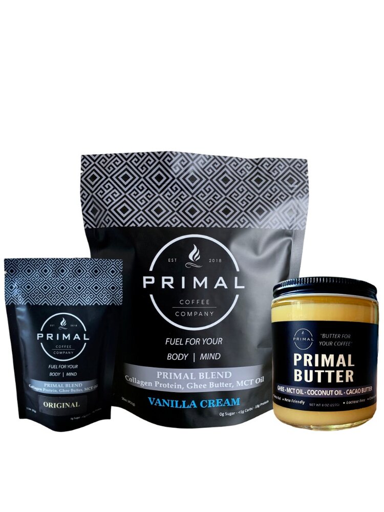 Primal Blend Full Size Bag + Primal Blend Single Serving 5-Pack + Primal Butter